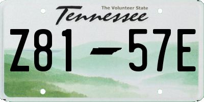 TN license plate Z8157E