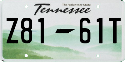 TN license plate Z8161T