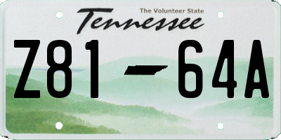 TN license plate Z8164A