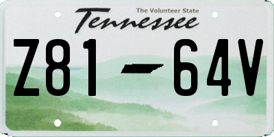 TN license plate Z8164V