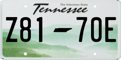 TN license plate Z8170E