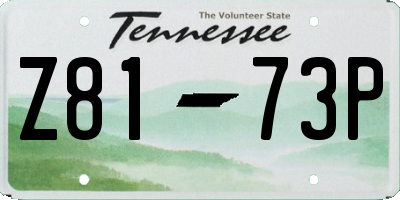 TN license plate Z8173P