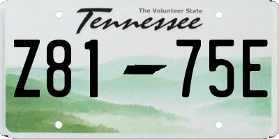 TN license plate Z8175E
