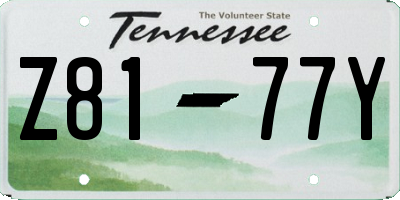TN license plate Z8177Y