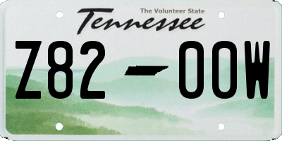 TN license plate Z8200W