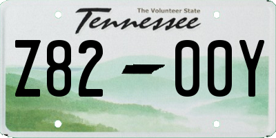 TN license plate Z8200Y