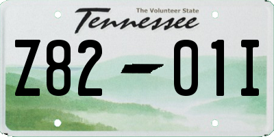 TN license plate Z8201I