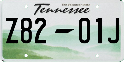 TN license plate Z8201J