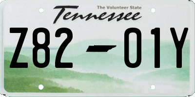 TN license plate Z8201Y