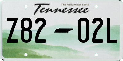 TN license plate Z8202L