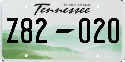 TN license plate Z8202O