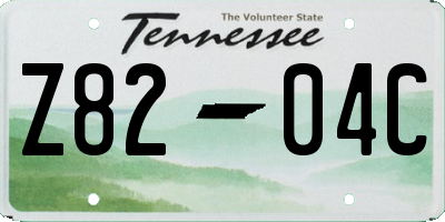 TN license plate Z8204C