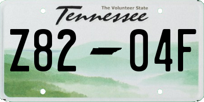 TN license plate Z8204F