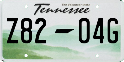 TN license plate Z8204G