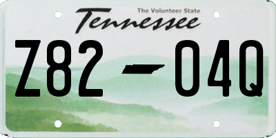 TN license plate Z8204Q