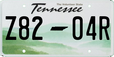 TN license plate Z8204R