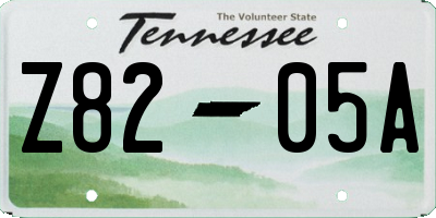 TN license plate Z8205A