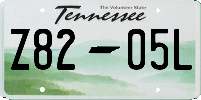 TN license plate Z8205L