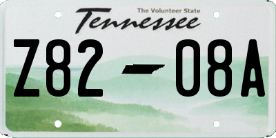 TN license plate Z8208A