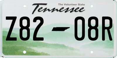 TN license plate Z8208R