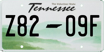 TN license plate Z8209F