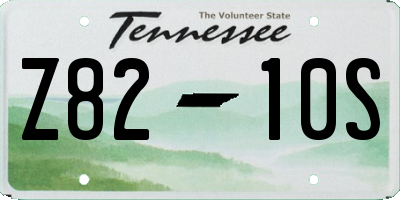 TN license plate Z8210S