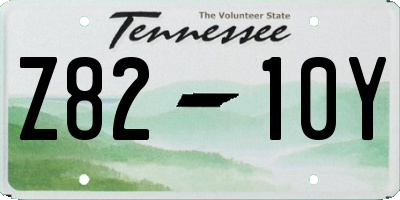 TN license plate Z8210Y