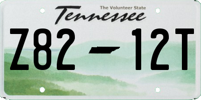TN license plate Z8212T