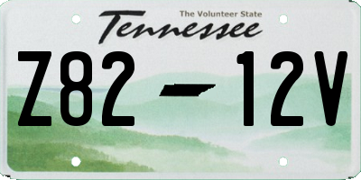 TN license plate Z8212V