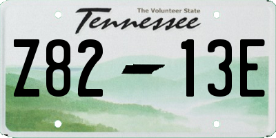 TN license plate Z8213E