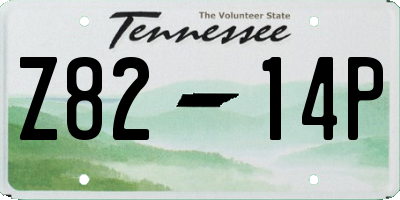 TN license plate Z8214P