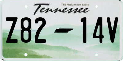 TN license plate Z8214V