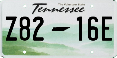 TN license plate Z8216E
