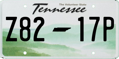 TN license plate Z8217P