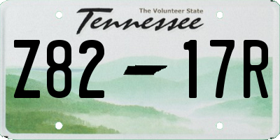 TN license plate Z8217R