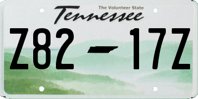 TN license plate Z8217Z