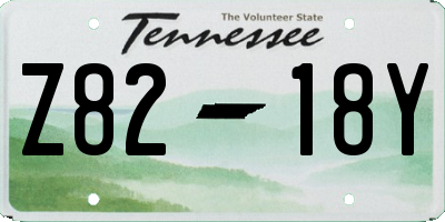 TN license plate Z8218Y