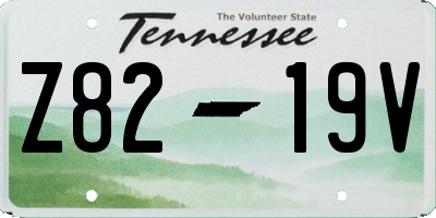 TN license plate Z8219V