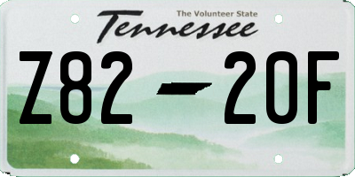 TN license plate Z8220F