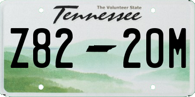 TN license plate Z8220M