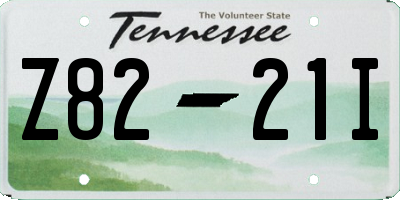 TN license plate Z8221I