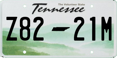 TN license plate Z8221M
