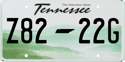 TN license plate Z8222G