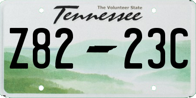 TN license plate Z8223C
