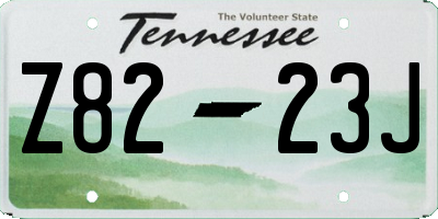 TN license plate Z8223J
