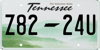 TN license plate Z8224U