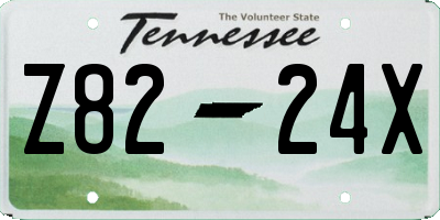 TN license plate Z8224X