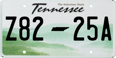 TN license plate Z8225A