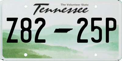 TN license plate Z8225P