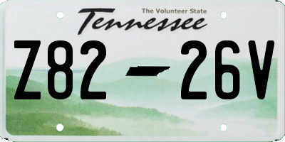 TN license plate Z8226V